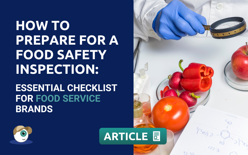 How to prepare for a food safety inspection checklist